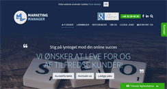 Desktop Screenshot of marketing-manager.dk