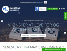 Tablet Screenshot of marketing-manager.dk